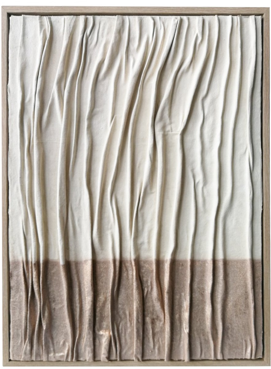 Schilderij abstract tweekleurig