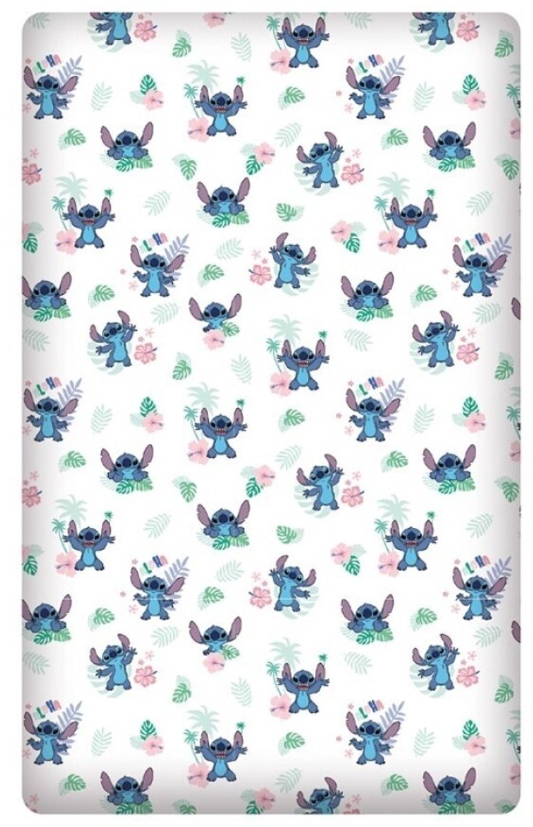 Disney Lilo & Stitch hoeslaken - 90 x 200 cm - Katoen