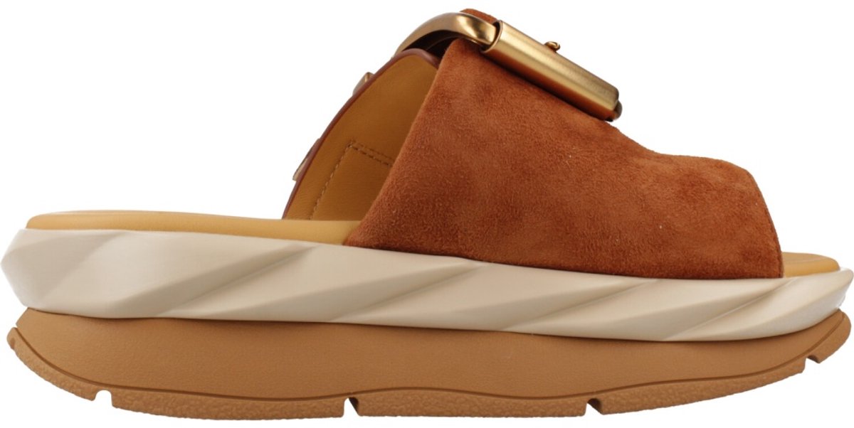 4CCCC dames slipper Mellow Glow suède naturel