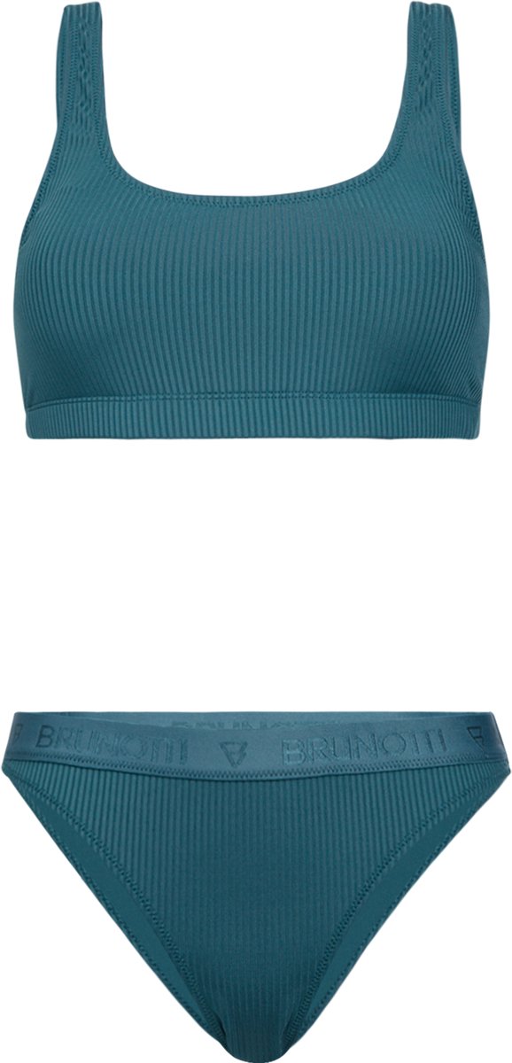 Brunotti Mylara-Rib Bikini Set Mediterranea Sportieve Bikini Set Dames 40 Mediterranean