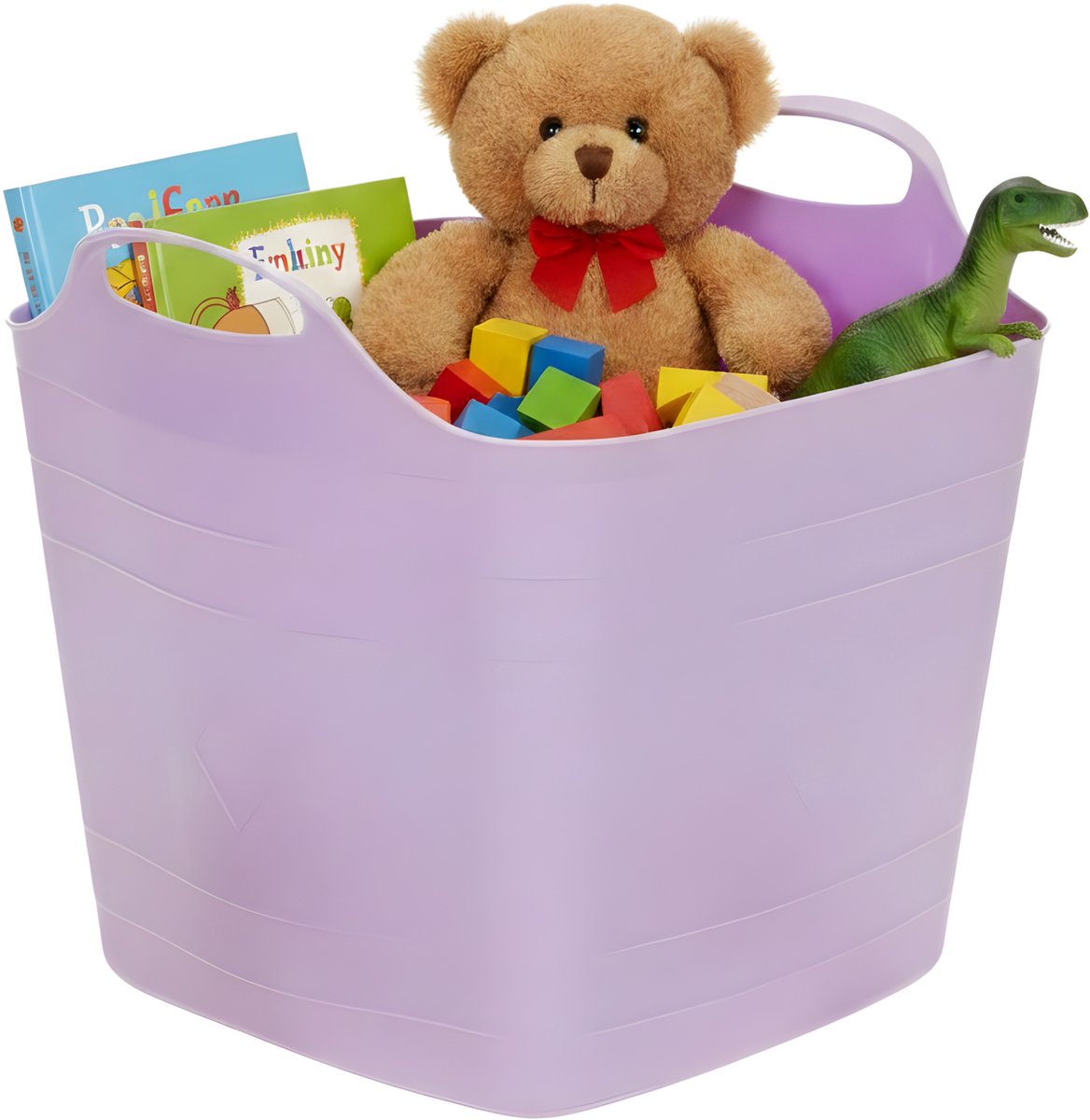 Storage solutions speelgoedmand - lila paars - 25 l - kunststof - 40 x 35 cm - opbergmand