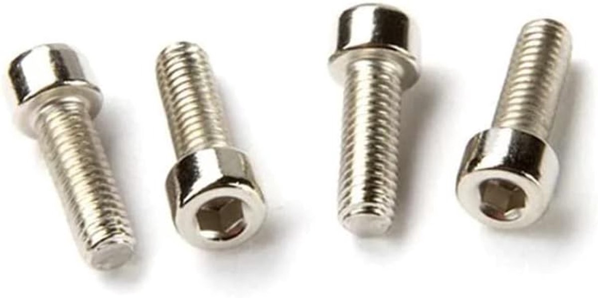 Fietsklem Vervangende Klemmen - Reservebouten Zadelpen - Fiets Zadel Verstelbaar - Set van Twee - 10.4 x 6.9 cm - Zilver