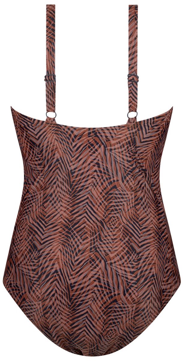Ten Cate badpak soft cup shape summer leaves navy voor Dames | — afbeelding 6