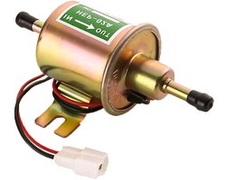 Universele 12V brandstofpomp - elektrische benzinepomp - krachtige dieselpomp HEP-02A - geel