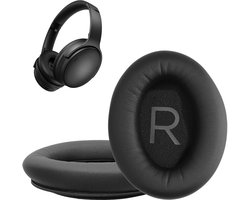 kwmobile 2x oorkussens geschikt voor Bose QuietComfort 45 / QC45 / SC - Earpads voor koptelefoon in zwart