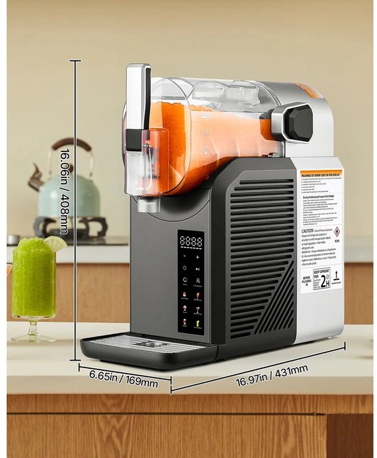 HOB Slush Puppy Maker - Ijsmachine - Slush Machine - Slushy Mache - 2 L - Frozen Drink Cocktail Machine - 6 Programma's - Slush Margarita Milkshake Frappé van Merkloos — afbeelding 2