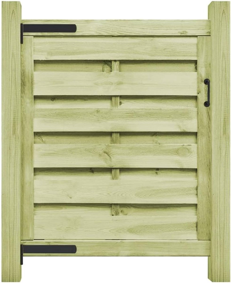Tuinpoort Hout - Schuttingpoort - Afsluiten Tuin - Geïmpregneerd Grenenhout - 100x100cm - 
