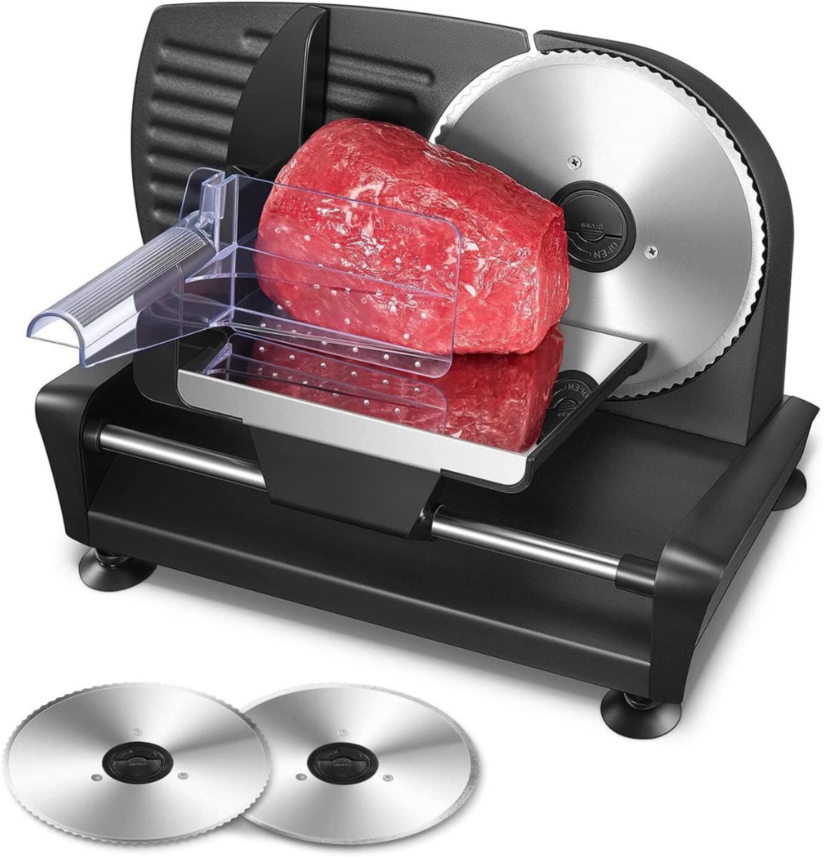 Nexvo®Vleessnijmachine – Snijmachine Allessnijder – Vleeswarensnijmachine - Zwart - 45cm x 25cm x 25cm