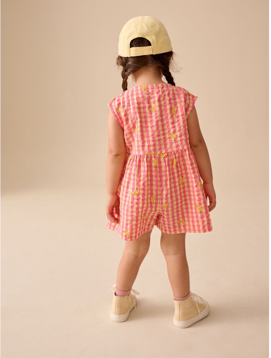 Next - Meisjes - Broderie playsuit - Roze