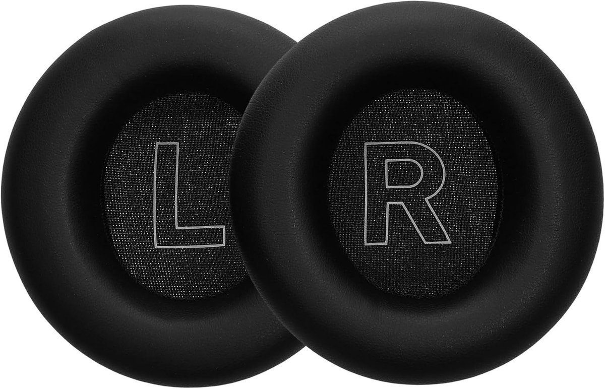 Oorkussens Koptelefoon - Earpads Vervanging - Geluidservaring Verbeteren - Comfortabel Kunstleer - 9x9x1.3 cm - Zwart