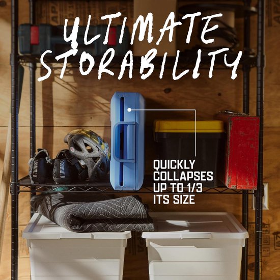 Opvouwbare Koelbox - Geïsoleerde Harde Koeler - Kamperen en Picknicken - Ruimtebesparend Ontwerp - 52 Liter Capaciteit - Blauw — afbeelding 2