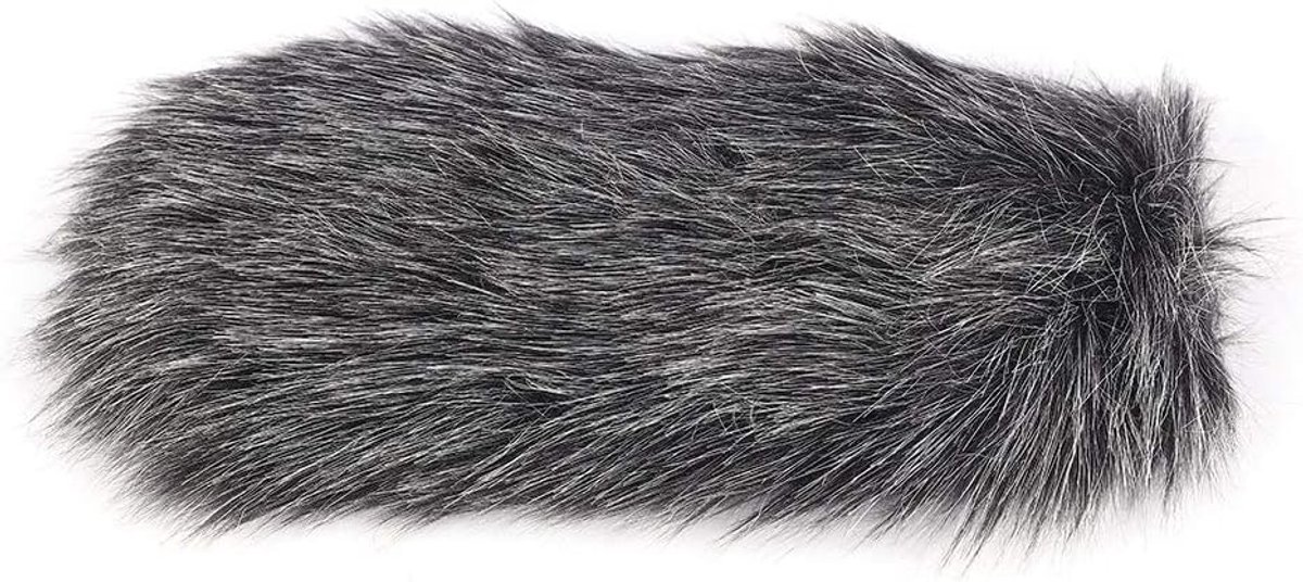 Microfoon Windkap - Buitenhoes - Ruis Verminderen - Kunstbont Materiaal - 20x9x2 cm