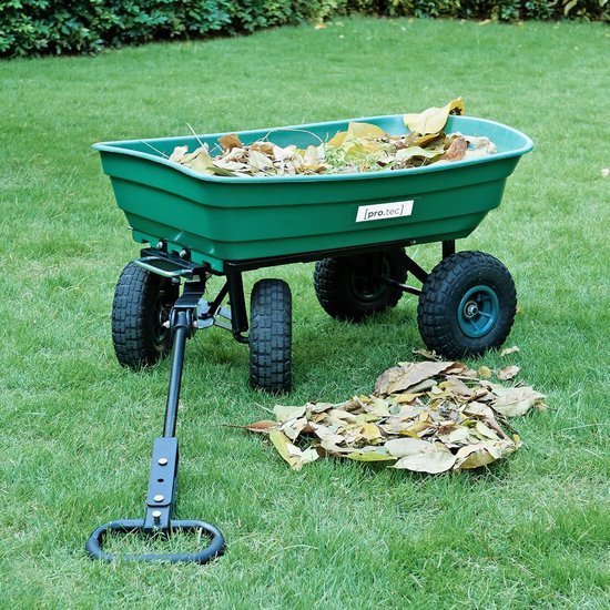 Bolderkar Transportkar - Draaghulp Tuin - Zware Lasten Vervoeren - Kantelfunctie Eenvoudig Lossen - 111x51x50 cm - Groen Zwart van Bolderkar — afbeelding 2