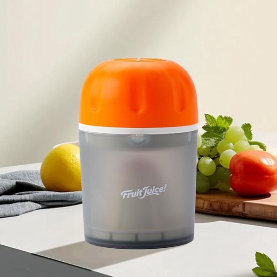 Handmatige Citruspers - Sapcentrifuge Keukengerei - Cocktails Maken - Compact En Draagbaar - 14.5 Cm Hoog - Oranje — afbeelding 2