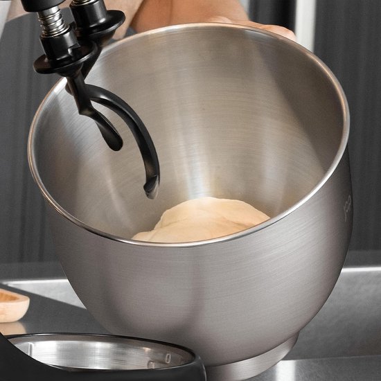 Keukenmachine - Mixer met kom - Bakken en mixen - Duurzame metalen aandrijving - 5.7 Liter kom - Zwart — afbeelding 5
