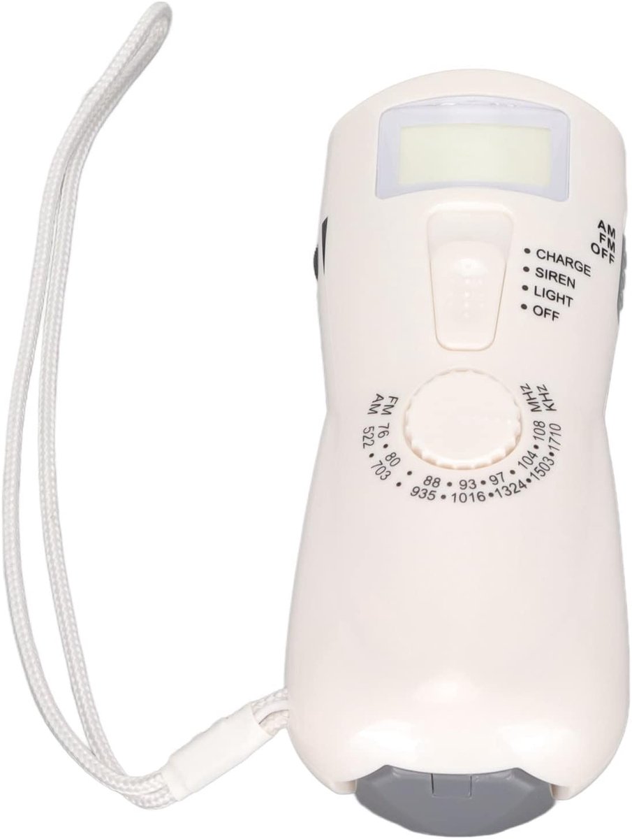 Hand Crank Radio - Noodsituatie Apparaat - Outdoor Activiteiten - Ingebouwde Dynamo - 15 x 6 x 5 cm