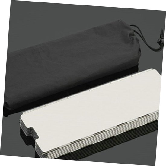 Kampeer Kooktoestel Windscherm - Opvouwbaar Windblok - Buiten Koken - 8 Delige Set - 24x8.4cm - Zilver — afbeelding 3