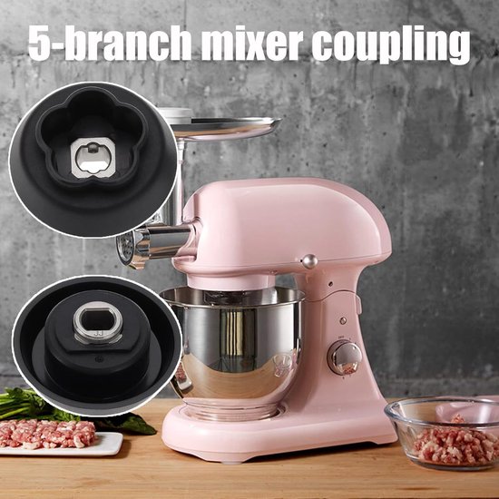 Mixer Koppelingsgeleiding - Transmissie Onderdeel - Keukenrobot Reparatie - Roestvrij Staal en Kunststof - 5.1 x 5.1 x 3.5 cm — afbeelding 3