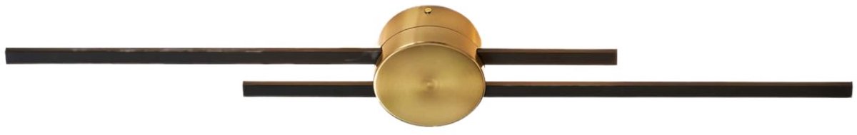 Kosilum - Pia - Wandlamp - Messing en zwart - Aluminium en siliconen