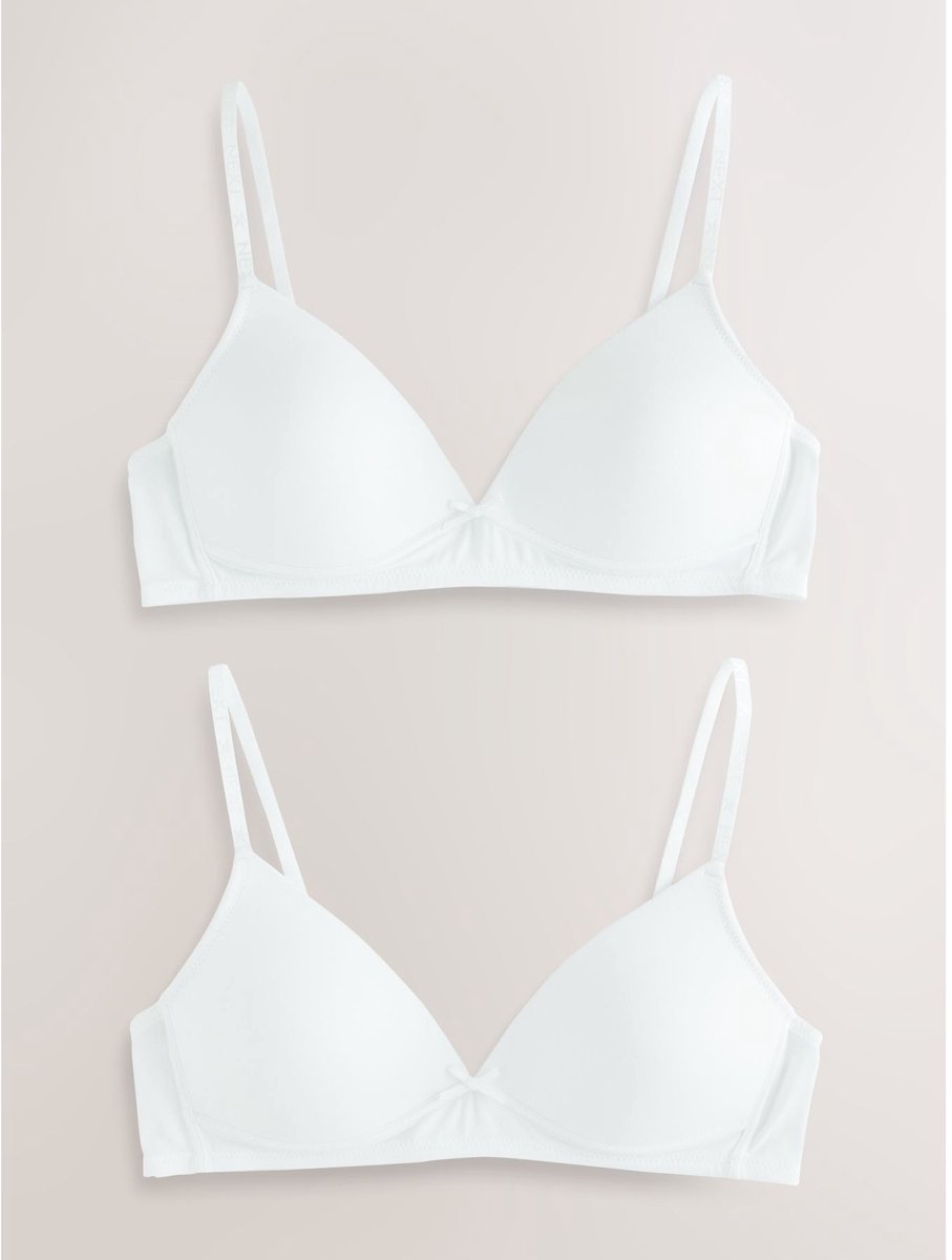 Next - Meisjes - Set van 2 sportbeha's - Wit