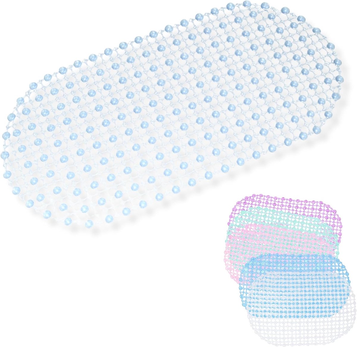 Antislipmat Douche - Veilige Badmat - Veilig Douchen - Zachte Siliconen - 60x33 cm - Willekeurige Kleur