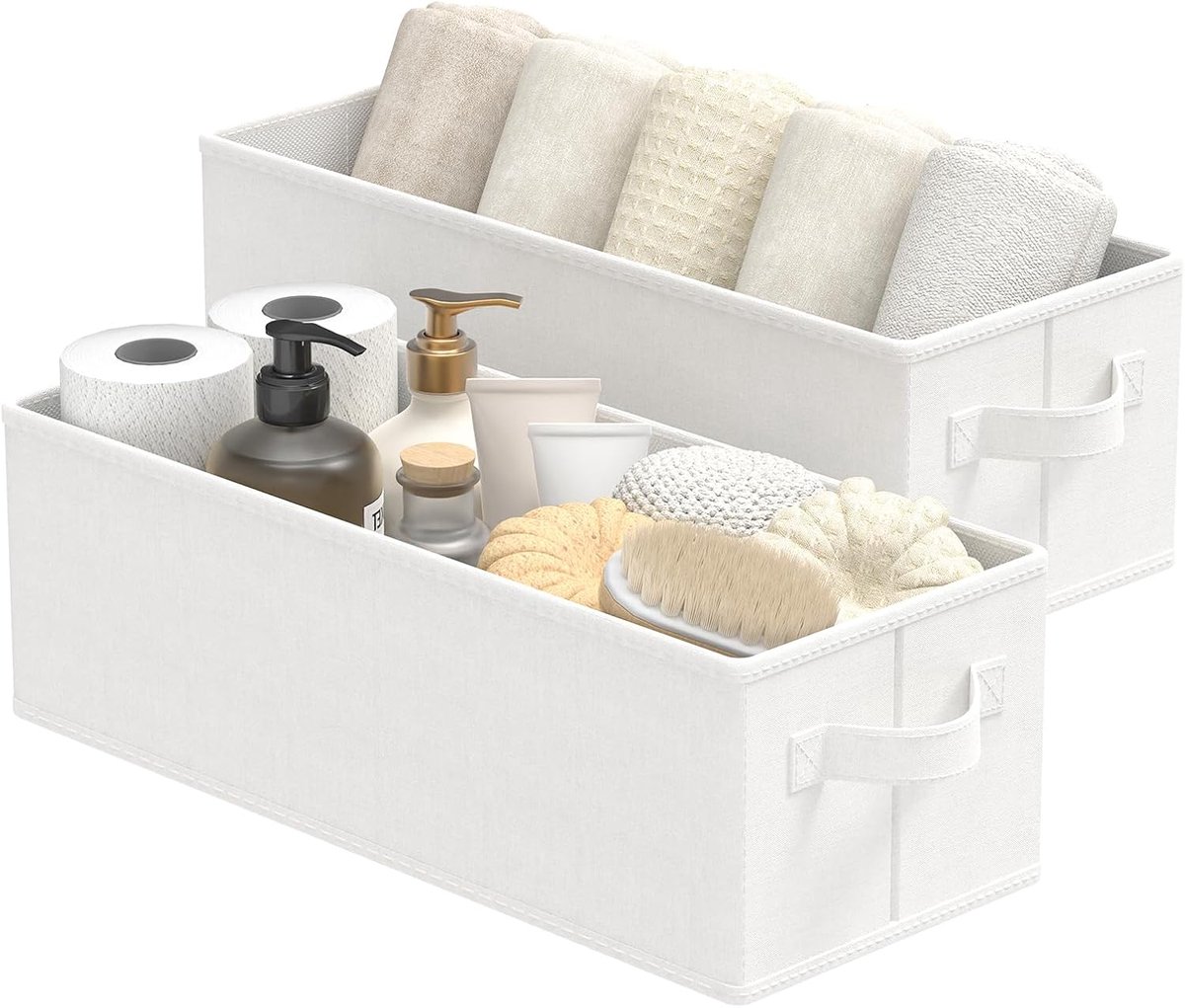 Opbergdozen Set - Lade Organizers - Ruimte Besparen - Opvouwbaar Ontwerp - 38x15x13 cm - Wit