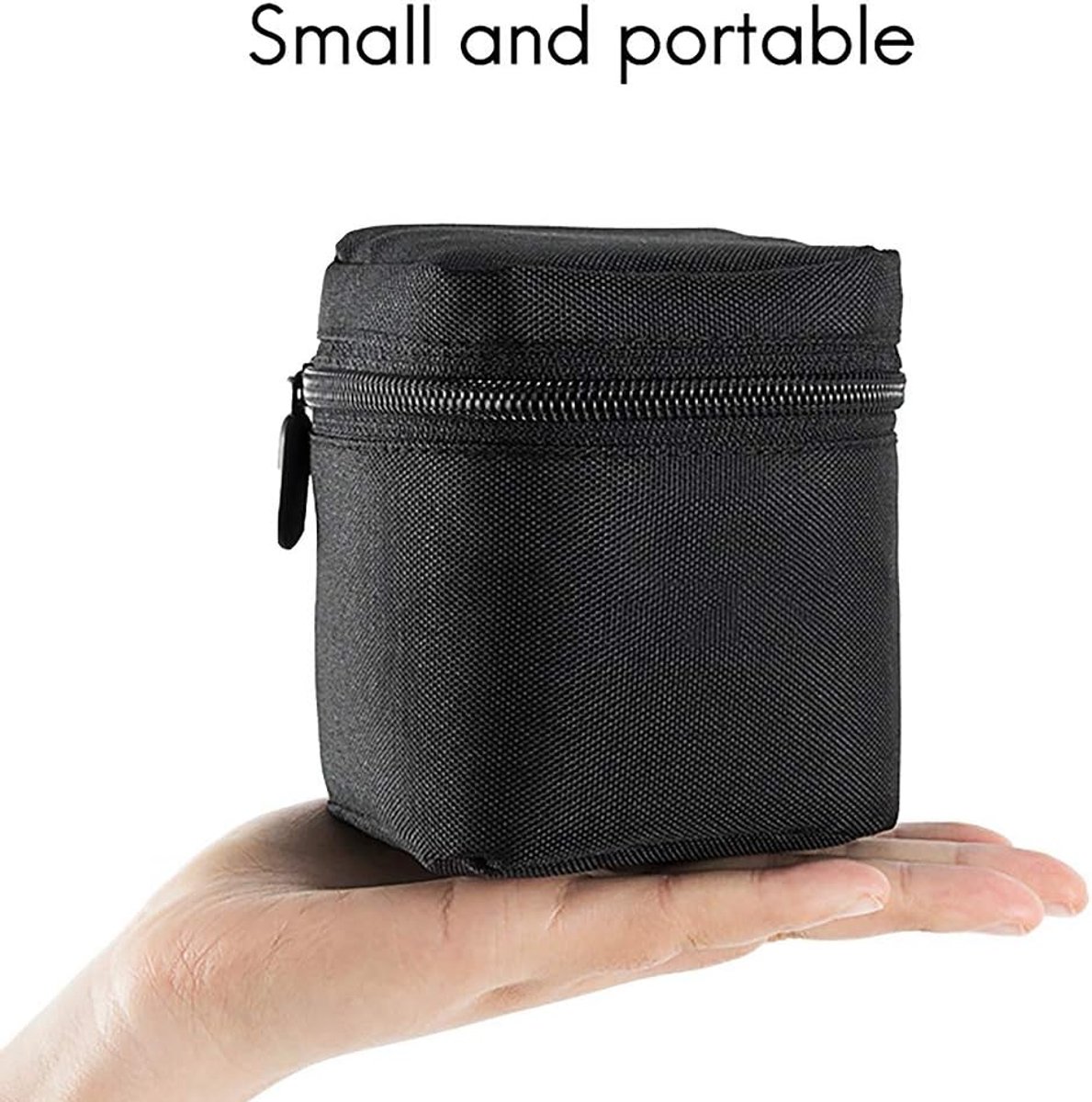 Camera Lenshoes - Objectief Beschermer - DSLR Camera - Dikke Voering - 9 x 8 x 11 cm - Zwart