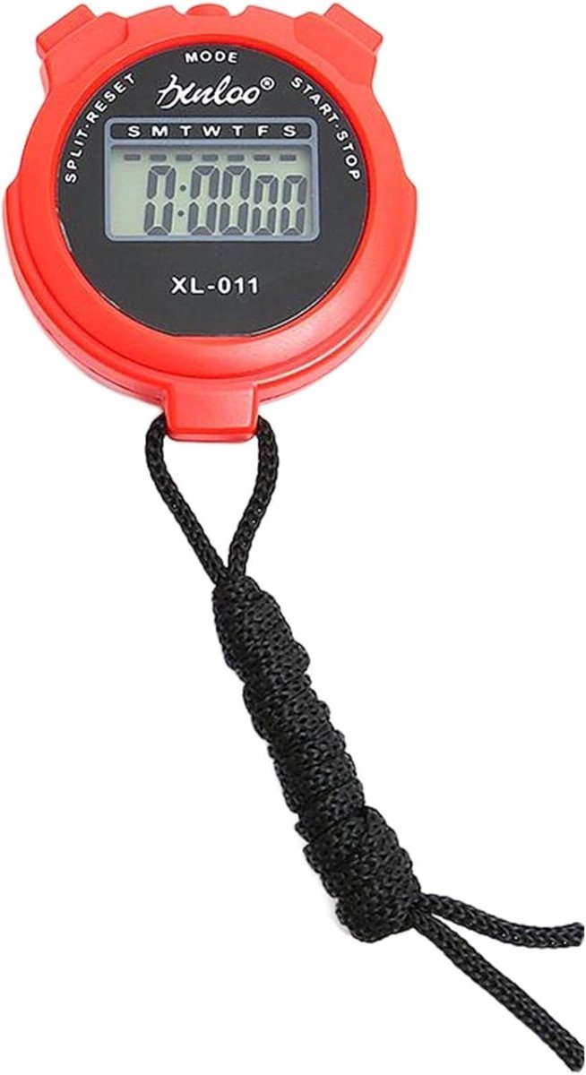 Digitale Keukentimer - Kookwekker Klok - Nauwkeurig Koken - Groot Display - 7 x 65 x 2 cm - Rood
