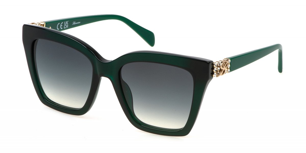 Blumarine SBM863S Verde opalino lucido 54/19/140 WOMAN Zonnebrillen