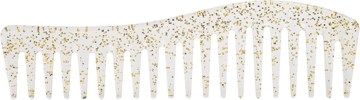 Grove Kam - Ontwarrende Kam - Haar Stylen - Zonder Handvat - 18x5cm - Transparant