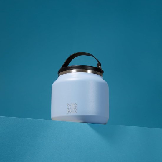 Lunchbox Roestvrij Staal - Voedselcontainer Isolerend - Lunch Meenemen - Dubbelwandig Vacuüm Isolatie - 700 ml Capaciteit - Blauw Zwart — afbeelding 3
