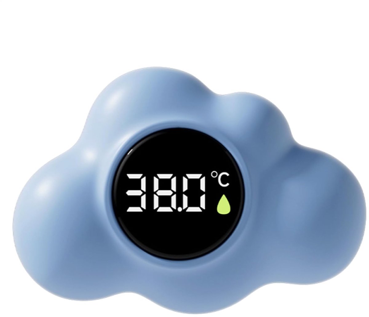 Digitale Badthermometer - Waterdichte Speelgoed - Veilig Baden - Wolkvorm Drijvend - 16x29x14 cm - Blauw