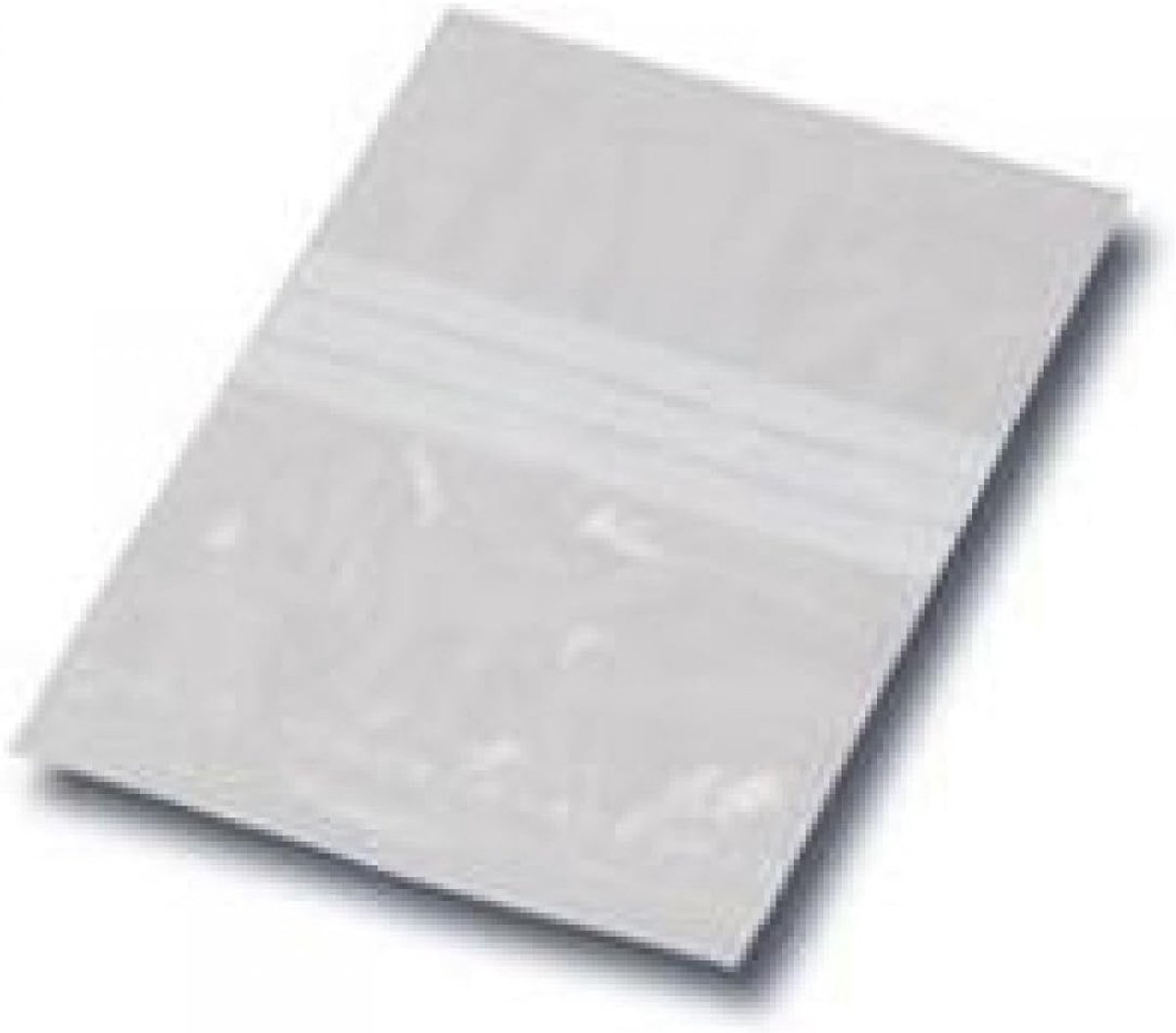 Hersluitbare Polyethyleen Zakjes met Druksluiting (102x140 mm) - Beschrijfbaar - 1000 Stuks