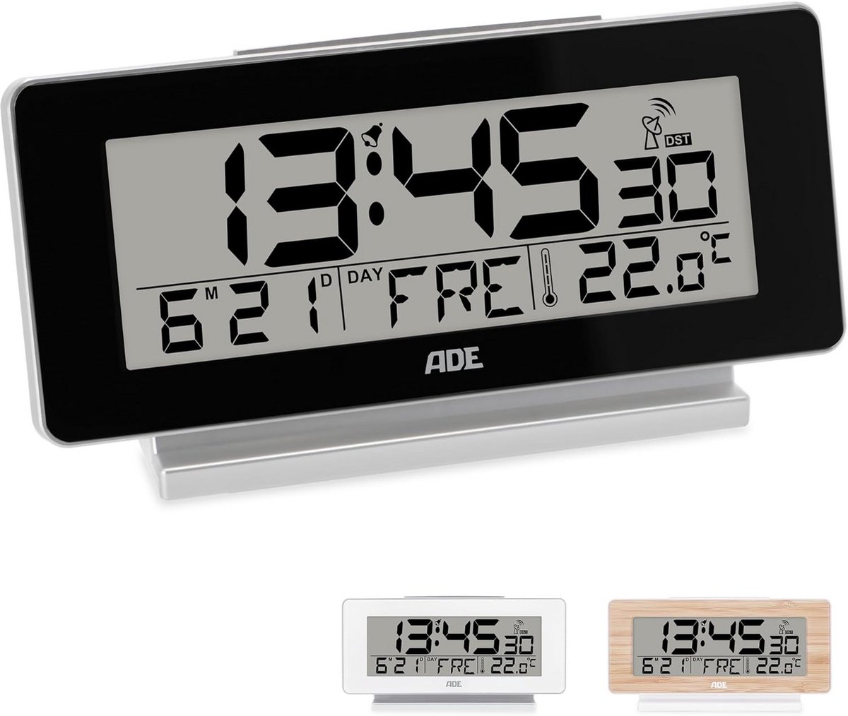 Digitale Tafelwekker met Radio, Temperatuur en Groot Verlicht Display