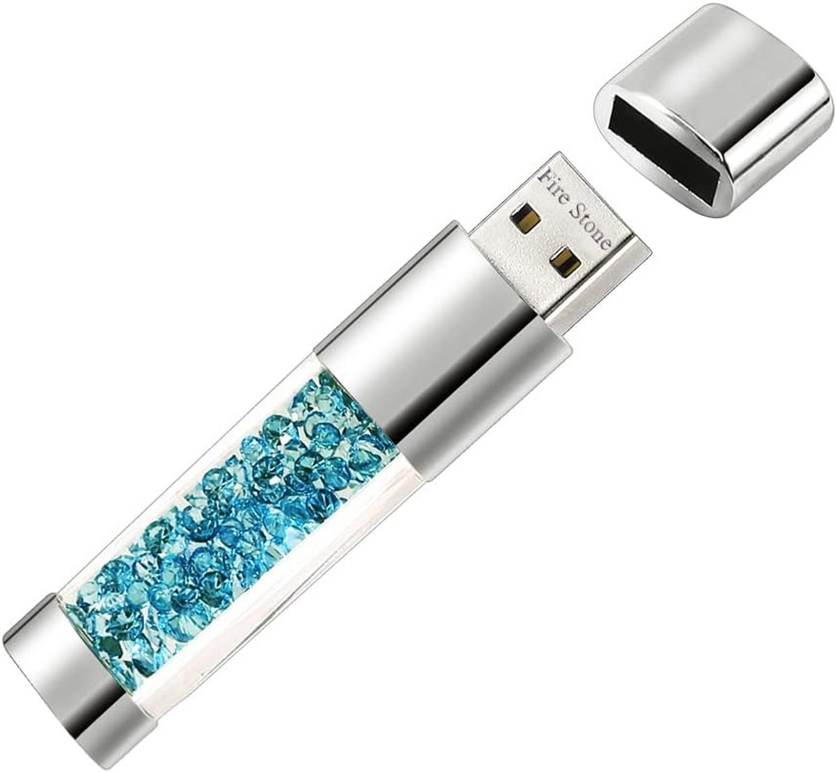16GB USB 2.0 Geheugenstick in Diamant Design - Blauwe Pendrive voor Dataopslag