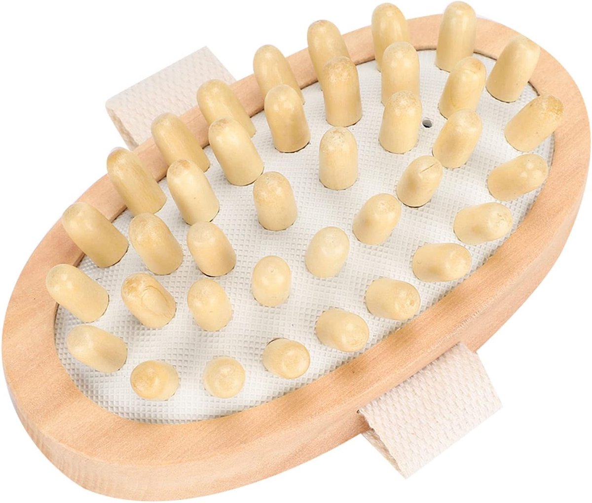 Houten Massageborstel met Noppen voor Lichaam en Rug