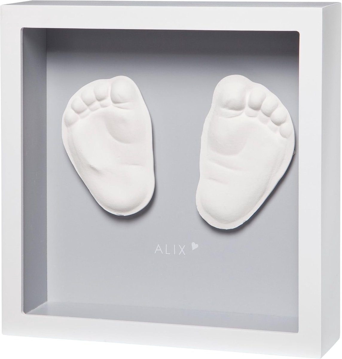 Gipsafdruk Kader Set voor Hand- of Voetafdruk Baby Herinnering