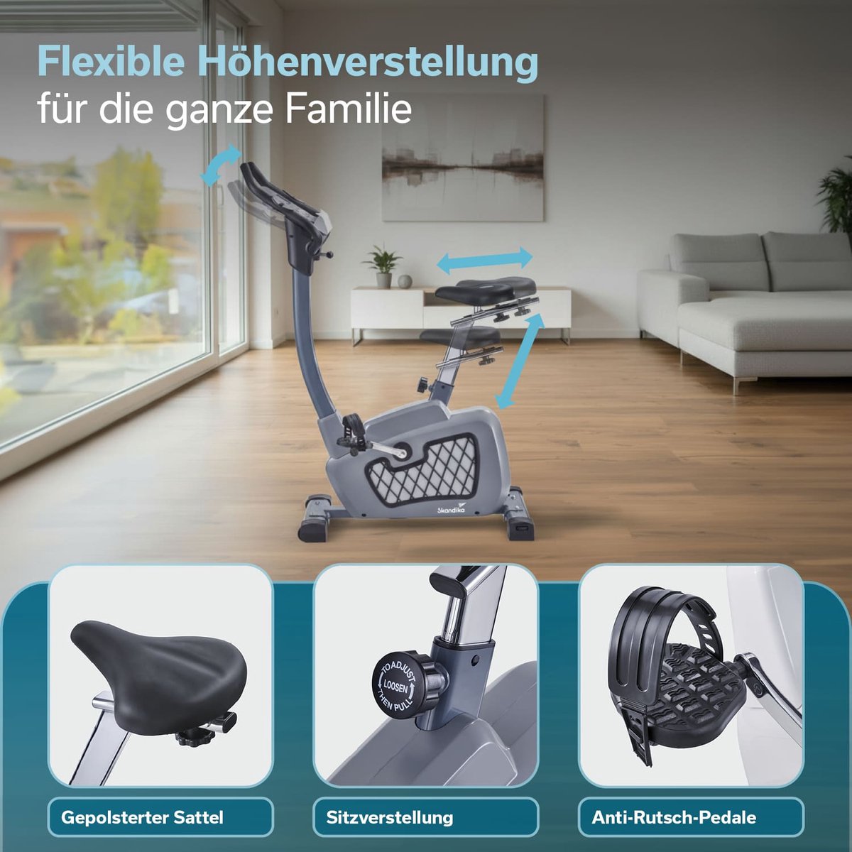 Skandika Wiry Ergometer Hometrainer SET - Hometrainers - afbeelding 3