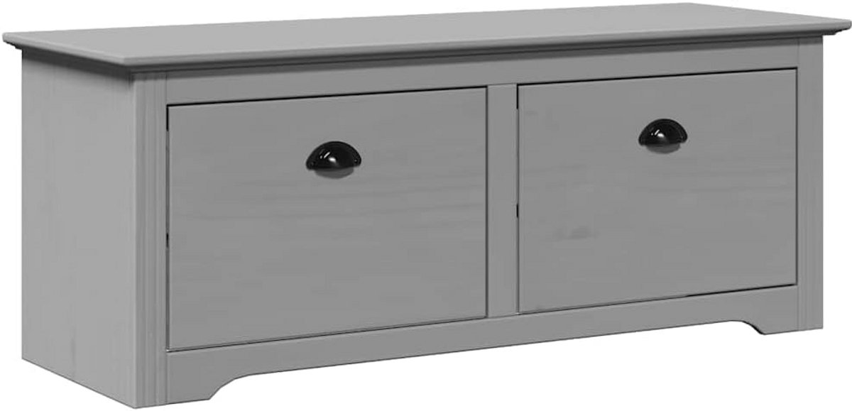 Gangbank met Opbergruimte 114x40x45 cm Grijs