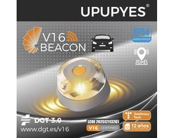 V16 Alarmlicht Spanje - Met GPS en Geactiveerde SIM - DGT 3.0 gecertificeerd - Noodlamp Spanje - DGT goedgekeurd - Noodsignaallamp - Gevarenlicht