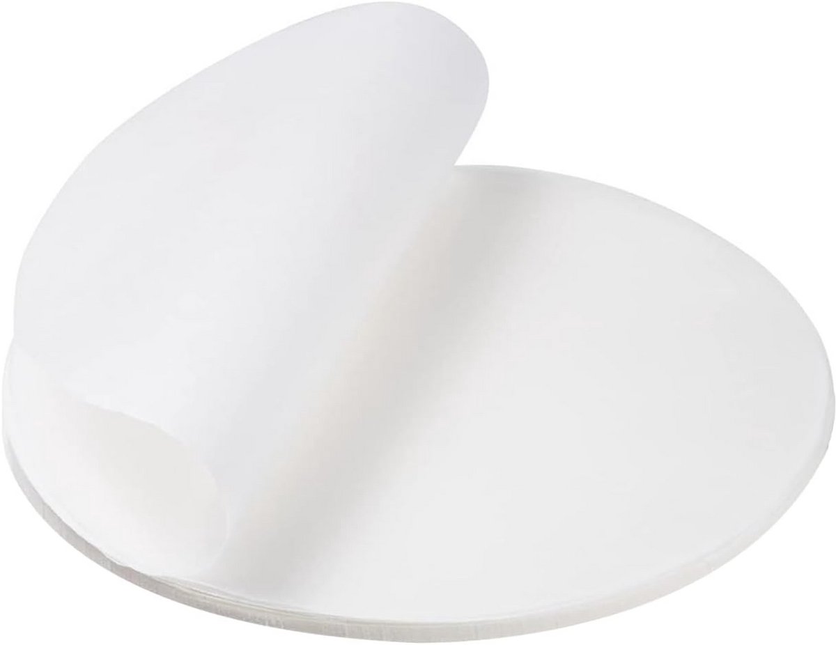 100x Rond Bakpapier 28cm - Antiaanbaklaag voor Cakevorm, Airfryer en BBQ - Hittebestendig