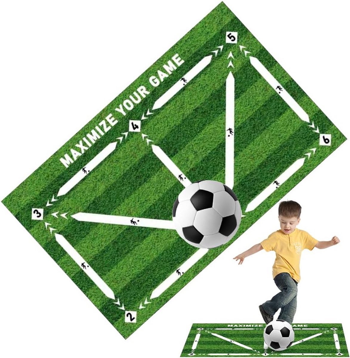 Lichte Voetbal Trainingsmat 60x90cm - Oefen Snelheid en Coördinatie