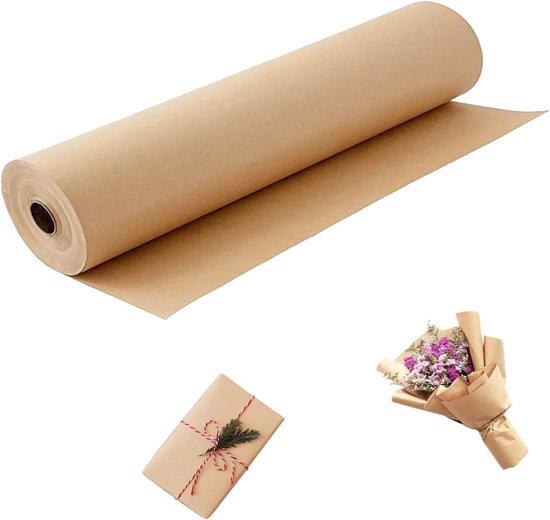 Enocent Inpakpapier 30 Cm X 60 M – Bruin Honingraat Verpakkingspapier – Milieuvriendelijk Alternatief Voor Plastic Noppenfolie – Perfect Voor Verhuizen En Verzenden 3 miniatura