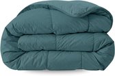 Zelesta Comfort Uni Dekbed zonder overtrek - Wasbaar Hoesloos dekbed - Met vaste overtrek - 2 in 1 - Zeegroen - 240x200cm