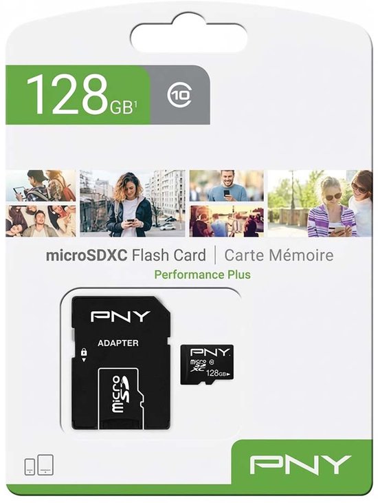 PNY 128 GB Performance Plus C8 MicroSD-geheugenkaart — afbeelding 4