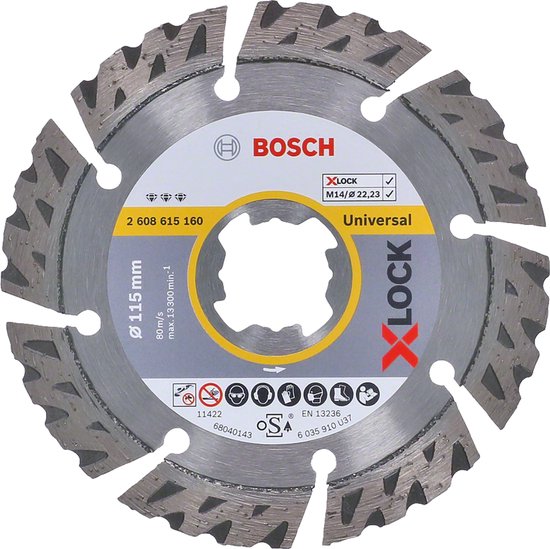 Disque diamant Bosch Best for Universal + Métal diamètre 115 x trou d'arbre 22,2 mm