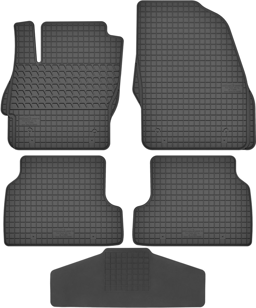 Max-Dywanik - Motohobby Serie - Ford Focus MK2 - Zonder Stoppers - Rubber Matten