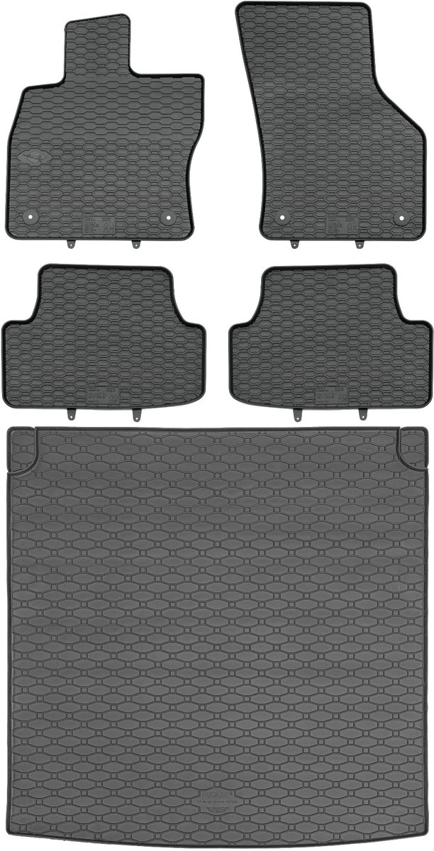 Max-Dywanik - Rigum & Geyer - Bagażnikmat en Dywaniki - VW Golf VIII Kombi - Zwarte Kleur