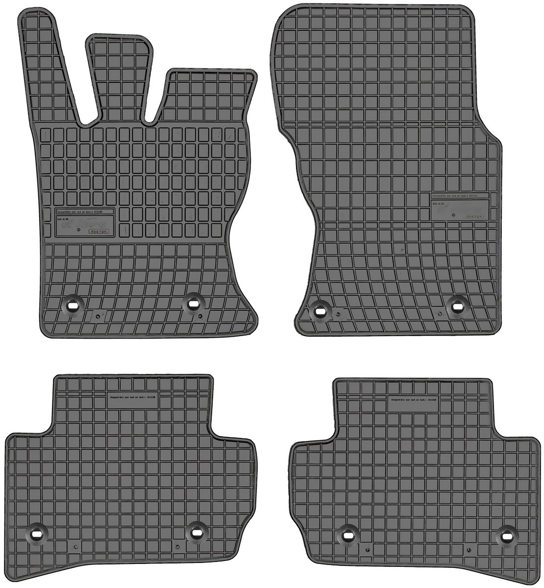 Frogum - Jaguar F-Pace - Rubber Vloermatten - 2016 - Voor- en Achterkant