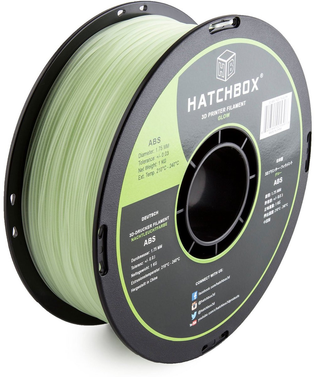 Glow in the Dark ABS Filament 1.75mm (1kg) voor 3D-Printers - Sterk en Duurzaam